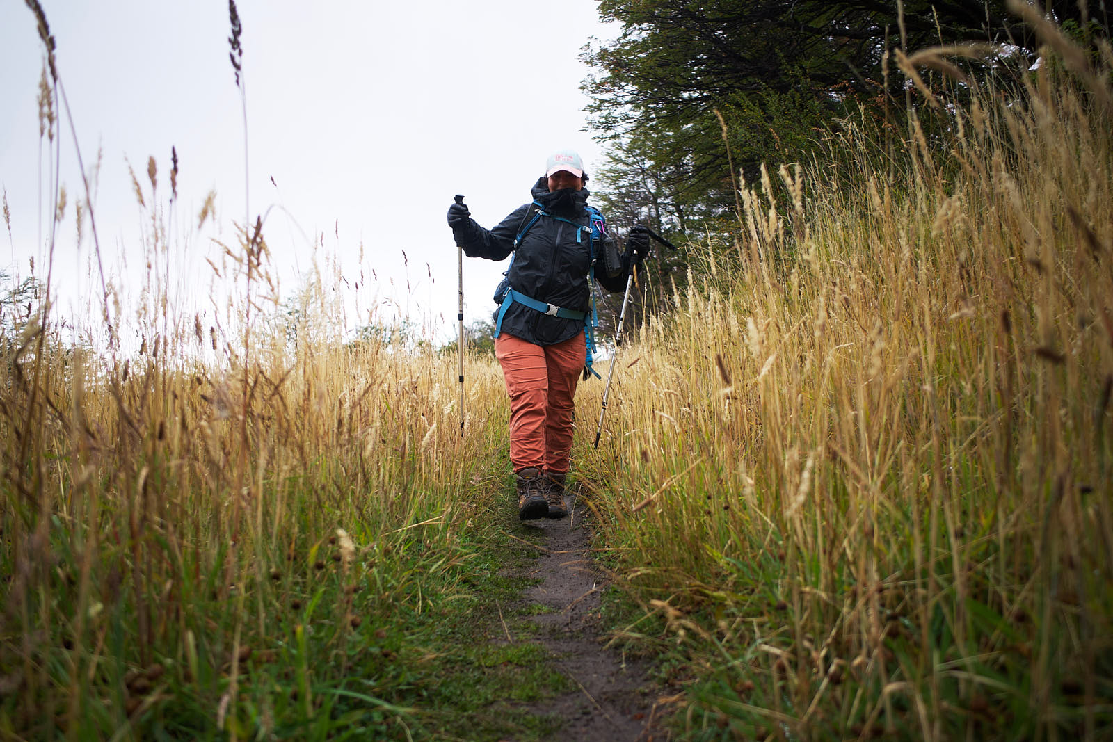 Early morning on the trail in Torres del Paine