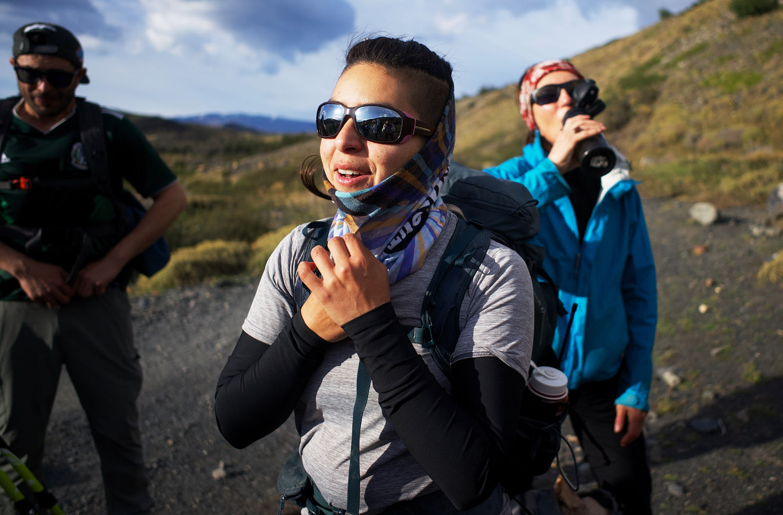 A well-earned drinks break, Torres del Paine