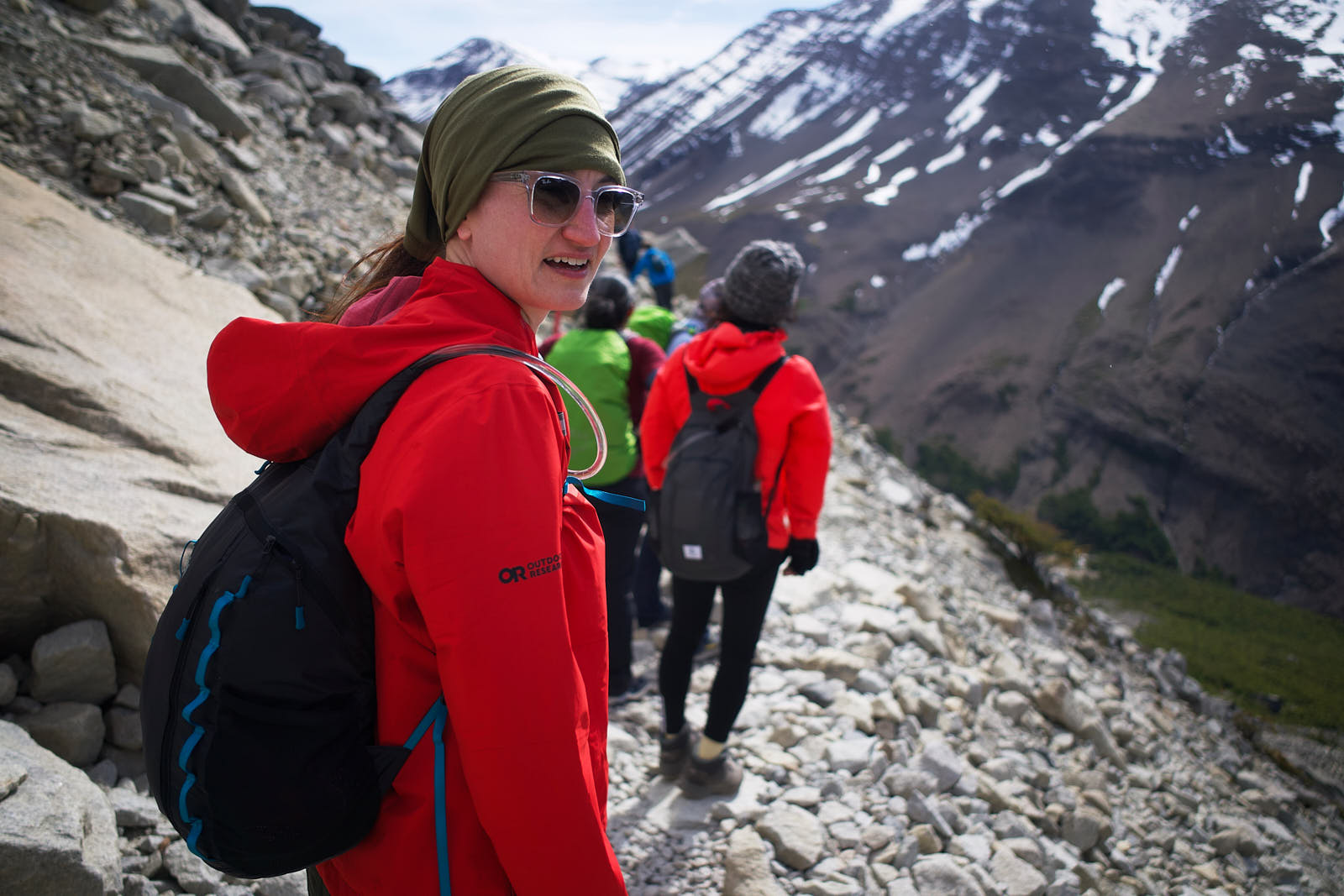 The approach to Mirador las Torres is full of scree and granite boulders